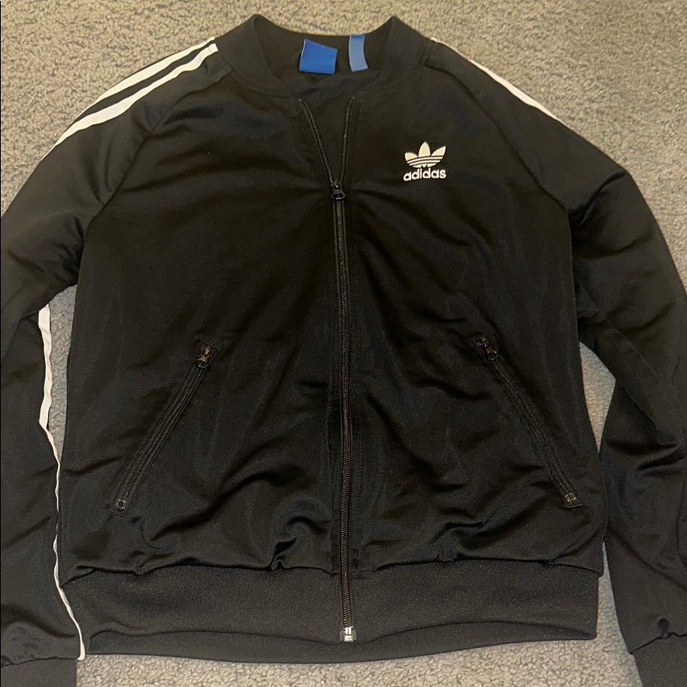 Adidas Black track jacket size small